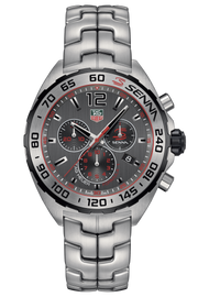 Tag Heuer Formula 1 Special Edition Chronograph Grey Dial Silver Steel Strap Watch for Men - CAZ1012.BA0883
