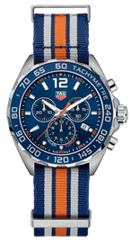 Tag Heuer Formula 1 Chronograph 43mm Blue Dial NATO Strap Watch for Men - CAZ1014.FC8196