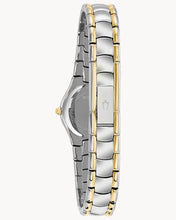 Load image into Gallery viewer, Bulova Classic White Dial Two Tone Steel Strap Watch for Women - 98T84