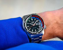 Load image into Gallery viewer, Seiko 5 Sports SKX Series Regatta Timer Retro Blue Dial Silver Steel Strap Watch For Men - SRPK13K1