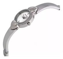Load image into Gallery viewer, Bulova Crystal Pendant Silver Dial Silver Steel Strap Watch for Women - 96X111
