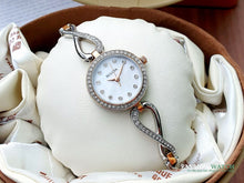 Load image into Gallery viewer, Bulova Crystals Mother of Pearl Dial Two Tone Steel Strap Watch for Women - 98X108