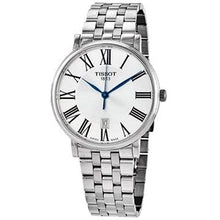 Load image into Gallery viewer, Tissot T Classic Carson Premium Powermatic 80 Silver Dial Silver Steel Strap Watch For Men - T122.407.11.033.00