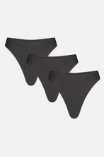 Load image into Gallery viewer, Base High Thong in Black (Pack)