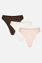 Load image into Gallery viewer, Base High Thong in Neapolitan (Pack)