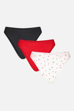 Load image into Gallery viewer, Cloud Cotton French Cut Brief in Black Cherry (Pack)