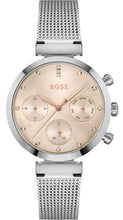 Load image into Gallery viewer, Hugo Boss Flawless Pink Dial Silver Mesh Bracelet Watch for Women - 1502625