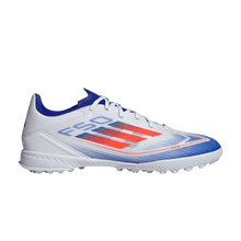 Load image into Gallery viewer, adidas F50 League Turf Cloud White Solar Red Lucid Blue