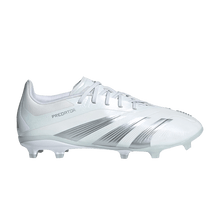 Load image into Gallery viewer, adidas Predator 24 Elite FG Cloud White Silver Metallic (GS)