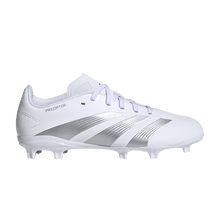 Load image into Gallery viewer, adidas Predator 24 League FG Cloud White Silver Metallic (GS)
