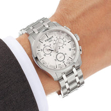 Load image into Gallery viewer, Tissot T Classic Couturier Chronograph White Dial Silver Steel Strap Watch For Men - T101.617.11.031.00
