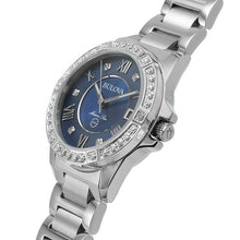 Load image into Gallery viewer, Bulova Marine Star Blue Dial Silver Steel Strap Watch for Women - 96R215