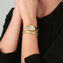 Load image into Gallery viewer, Just Cavalli Amalfi Silver Dial Gold Steel Strap Watch for Women - JC1L270M0025