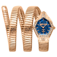 Load image into Gallery viewer, Just Cavalli Mesmerizing Blue Dial Rose Gold Steel Strap Watch for Women - JC1L304M0045