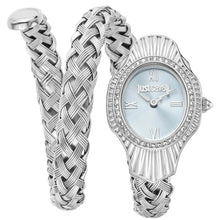 Load image into Gallery viewer, Just Cavalli Twined Mother of Pearl Dial Silver Steel Strap Watch for Women - JC1L305M0015