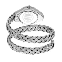 Load image into Gallery viewer, Just Cavalli Twined Mother of Pearl Dial Silver Steel Strap Watch for Women - JC1L305M0015