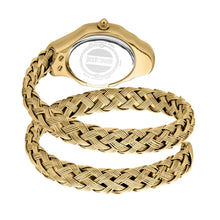 Load image into Gallery viewer, Just Cavalli Twined Mother of Pearl Dial Gold Steel Strap Watch for Women - JC1L305M0045