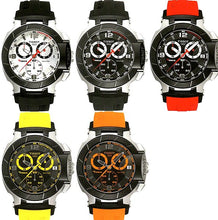 Load image into Gallery viewer, Tissot T Race Chronograph White Dial Black Rubber Strap Watch for Men - T048.417.27.037.00