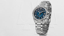 Load image into Gallery viewer, Bulova Marine Star Blue Dial Silver Steel Strap Watch for Women - 96R215