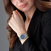 Load image into Gallery viewer, Bulova Marine Star Blue Dial Silver Steel Strap Watch for Women - 96R215