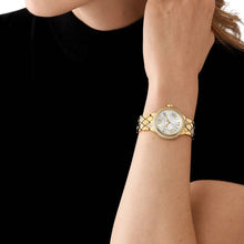 Load image into Gallery viewer, Michael Kors Camile Analog White Dial Gold Steel Strap Watch for Women - MK4801
