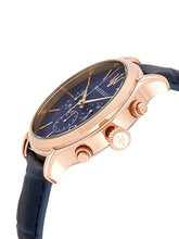 Load image into Gallery viewer, Maserati Epoca Blue Dial Leather Blue Strap Watch For Men - R8871618007