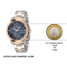 Load image into Gallery viewer, Maserati Ingegno Chronograph Blue Dial Two Tone Steel Strap Watch for Men - R8873619002