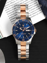 Load image into Gallery viewer, Maserati Competizione Automatic Blue Dial Two Tone Steel Strap Watch For Men - R8823100001