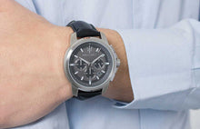 Load image into Gallery viewer, Maserati Successo 44mm Grey Dial Black Leather Strap Watch For Men - R8871621006