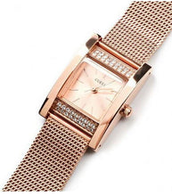 Load image into Gallery viewer, Guess Nouveau Diamonds Rose Gold Dial Rose Gold Mesh Bracelet Watch for Women - W0127L3