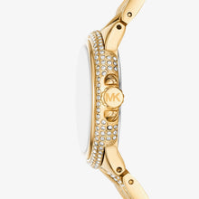 Load image into Gallery viewer, Michael Kors Camile Analog White Dial Gold Steel Strap Watch for Women - MK4801