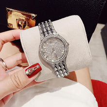 Load image into Gallery viewer, Bulova Crystal Collection Silver Dial Silver Steel Strap Watch for Women - 96L243