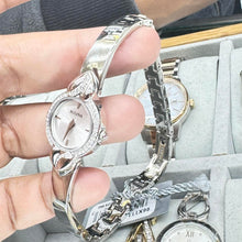 Load image into Gallery viewer, Bulova Crystal Pendant Silver Dial Silver Steel Strap Watch for Women - 96X111