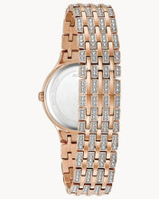 Load image into Gallery viewer, Bulova Crystal Collection Silver Crystals Dial Two Tone Steel Strap Watch for Women - 98L235