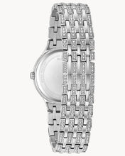 Load image into Gallery viewer, Bulova Crystal Collection Silver Dial Silver Steel Strap Watch for Women - 96L243