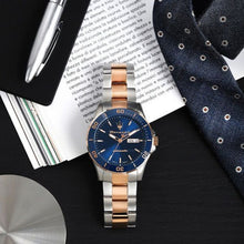Load image into Gallery viewer, Maserati Competizione Automatic Blue Dial Two Tone Steel Strap Watch For Men - R8823100001