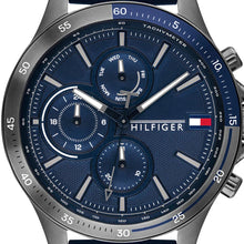 Load image into Gallery viewer, Tommy Hilfiger Bank Blue Dial Blue Rubber Strap Watch for Men - 1791721