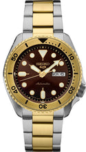 Load image into Gallery viewer, Seiko 5 Sports Automatic Brown Dial Two Tone Steel Strap Watch For Men - SRPK24