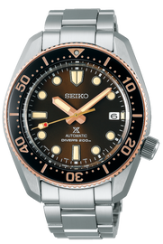 Seiko Prospex Sea Diver Automatic Brown Dial Silver Steel Strap Watch For Men - SPB240J1