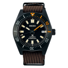 Seiko Prospex Black Series 1965 Limited Edition Black Dial Brown NATO Strap Watch For Men - SPB253J1