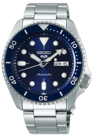 Seiko 5 Sports Automatic Analog Blue Dial Silver Steel Strap Watch For Men - SRPD51K1