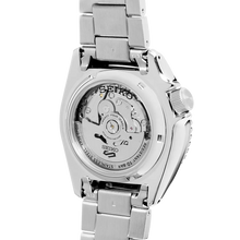 Load image into Gallery viewer, Seiko 5 Sports Automatic Day Date Black Dial Silver Steel Strap Watch for Men - SRPD55K1