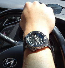Load image into Gallery viewer, Seiko 5 Sports SKX Automatic Black Dial Black Leather Strap Watch for Men - SRPD55K2