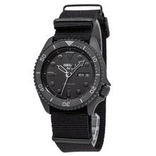 Load image into Gallery viewer, Seiko 5 Sports Automatic Black Dial Black NATO Strap Watch For Men - SRPD79K1