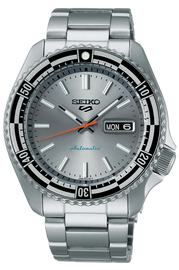 Seiko 5 Sports Special Edition Silver Dial Silver Steel Strap Watch For Men - SRPK09K1