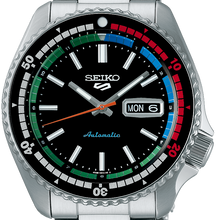 Load image into Gallery viewer, Seiko 5 Sports SKX Series Regatta Timer Retro Blue Dial Silver Steel Strap Watch For Men - SRPK13K1