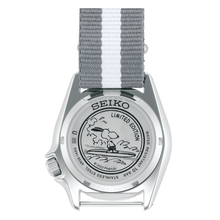 Load image into Gallery viewer, Seiko 5 Sports x Peanuts Surfboard Snoopy Limited Edition White Dial Two Tone NATO Strap Watch For Men - SRPK25K1