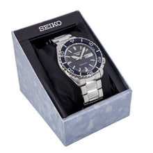 Load image into Gallery viewer, Seiko 5 Sports Automatic Blue Dial Silver Steel Strap Watch for Men - SRPK97K1