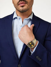 Load image into Gallery viewer, Seiko Sport Chronograph Black Dial Two Tone Steel Strap Watch for Men - SSB430P1