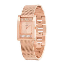 Load image into Gallery viewer, Guess Nouveau Diamonds Rose Gold Dial Rose Gold Mesh Bracelet Watch for Women - W0127L3